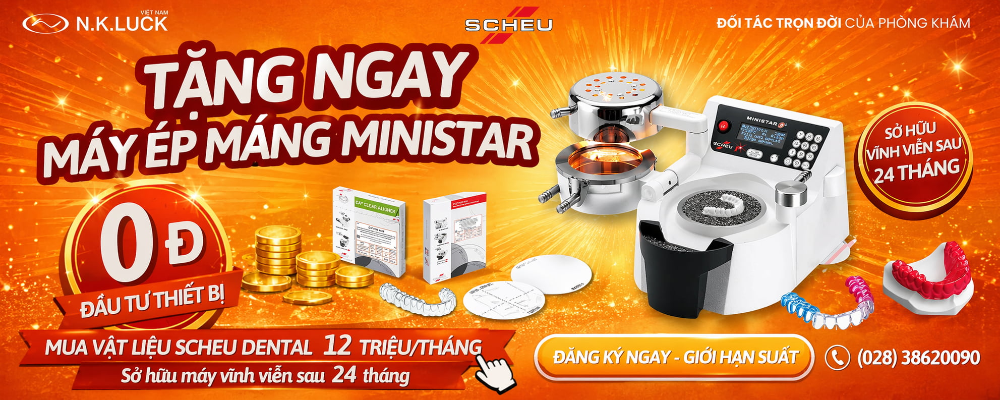 0đ sở hữu máy ép máng ministar s