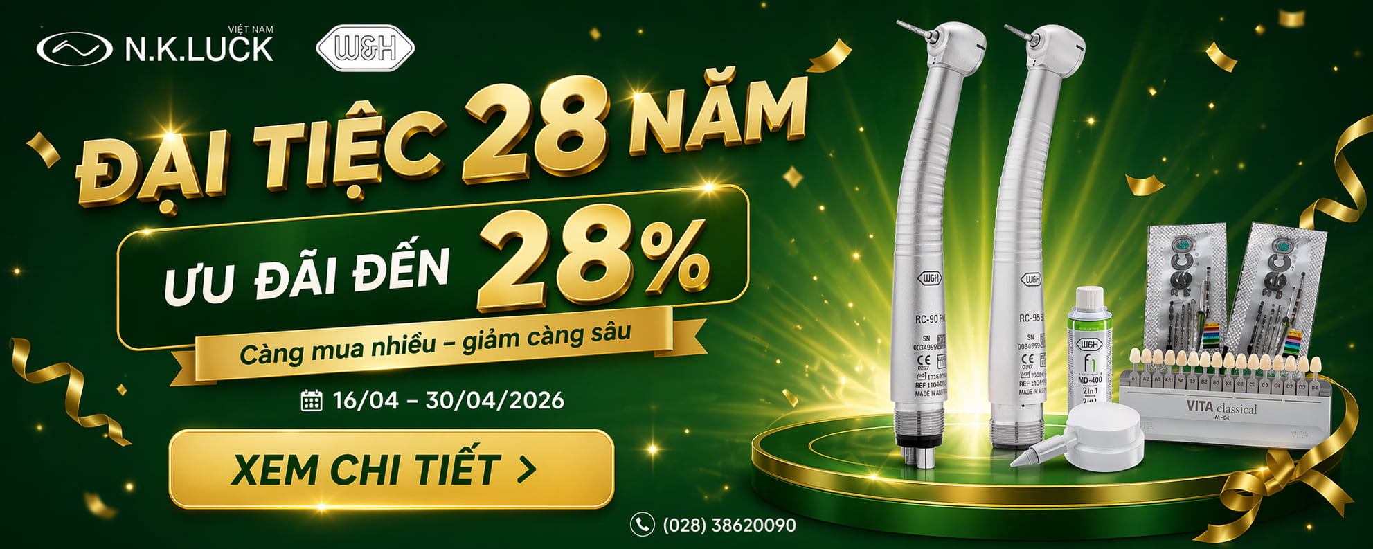 Đại tiệc 28 năm tay khoan WH