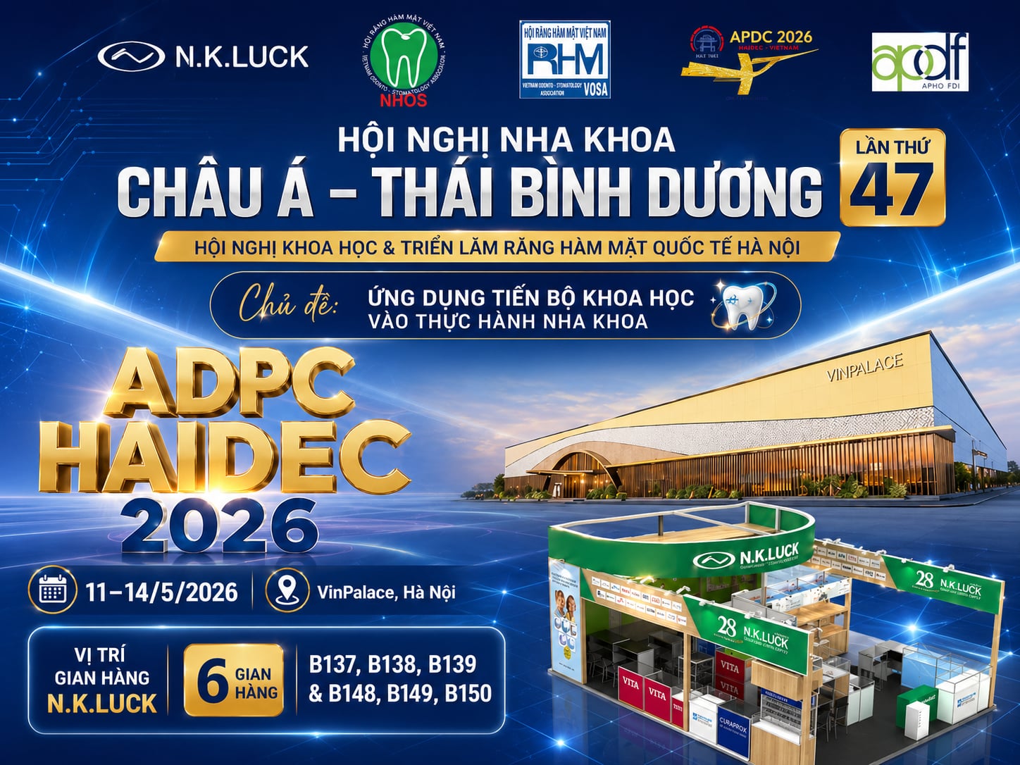 Poster APDC - HAIDEC 2026 tại gian hàng N.K.LUCK