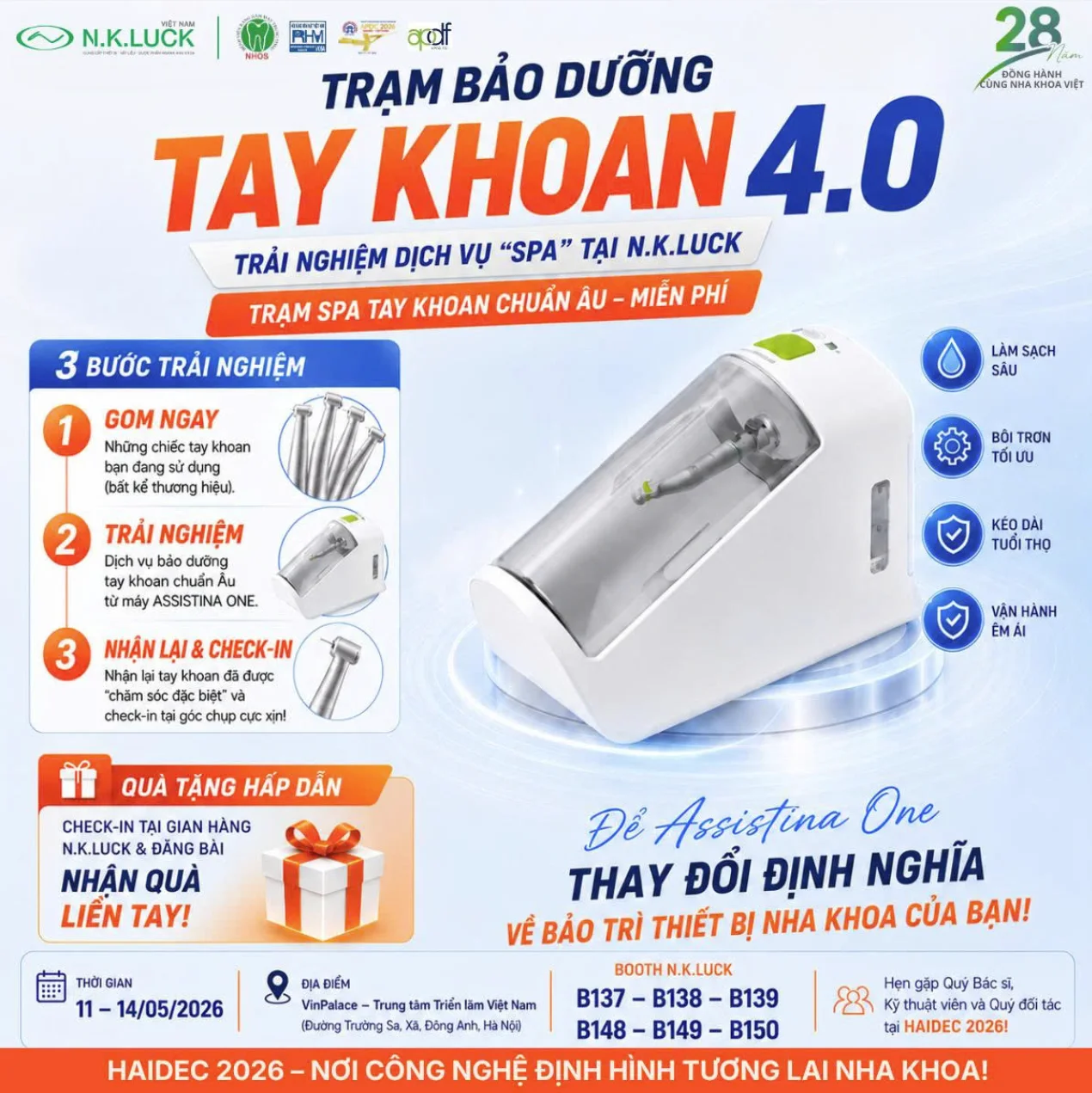 Spa Tay Khoan với Assistina One W&H