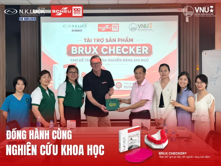 Dong hanh cung nghien cuu khoa hoc tai tro brux checker cho dai hoc y duoc Ha Noi