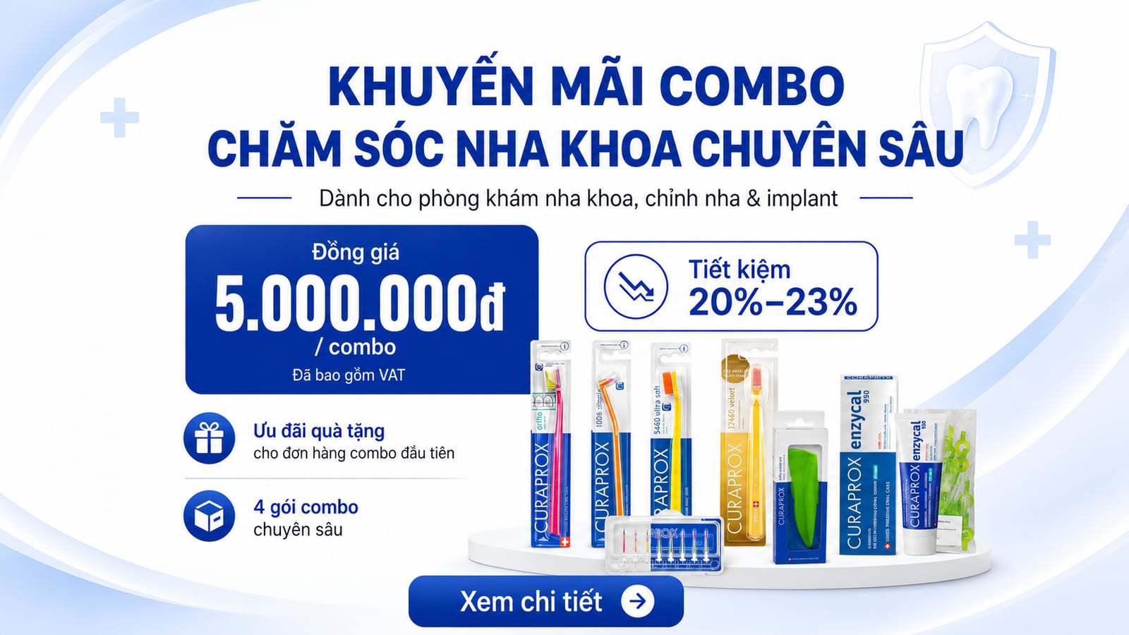 Combo chăm sóc răng miệng Curaprox
