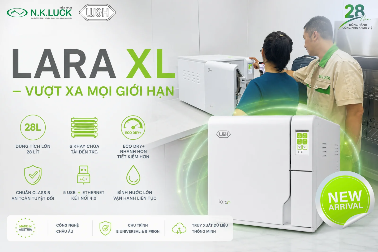 Lara XL 28L từ W&H chính thức có mặt tại N.K.Luck