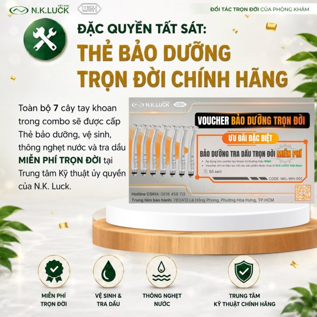 Siêu combo tay khoan W&H: Mua 5 tặng 2