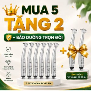 Siêu combo tay khoan W&H: Mua 5 tặng 2