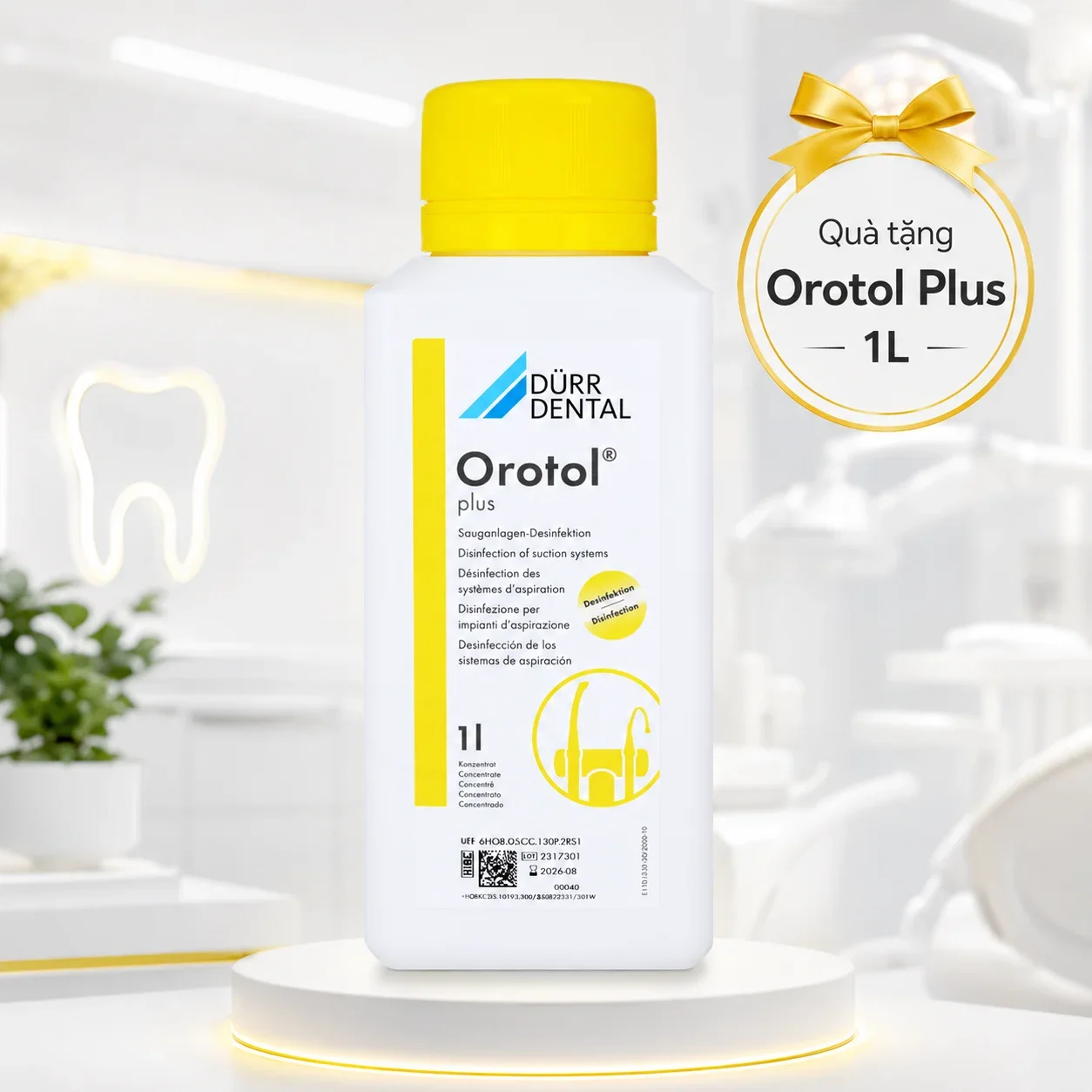 Ưu đãi combo vệ sinh và bảo dưỡng Assistina giảm 5%, tặng Orotol Plus 1 lít