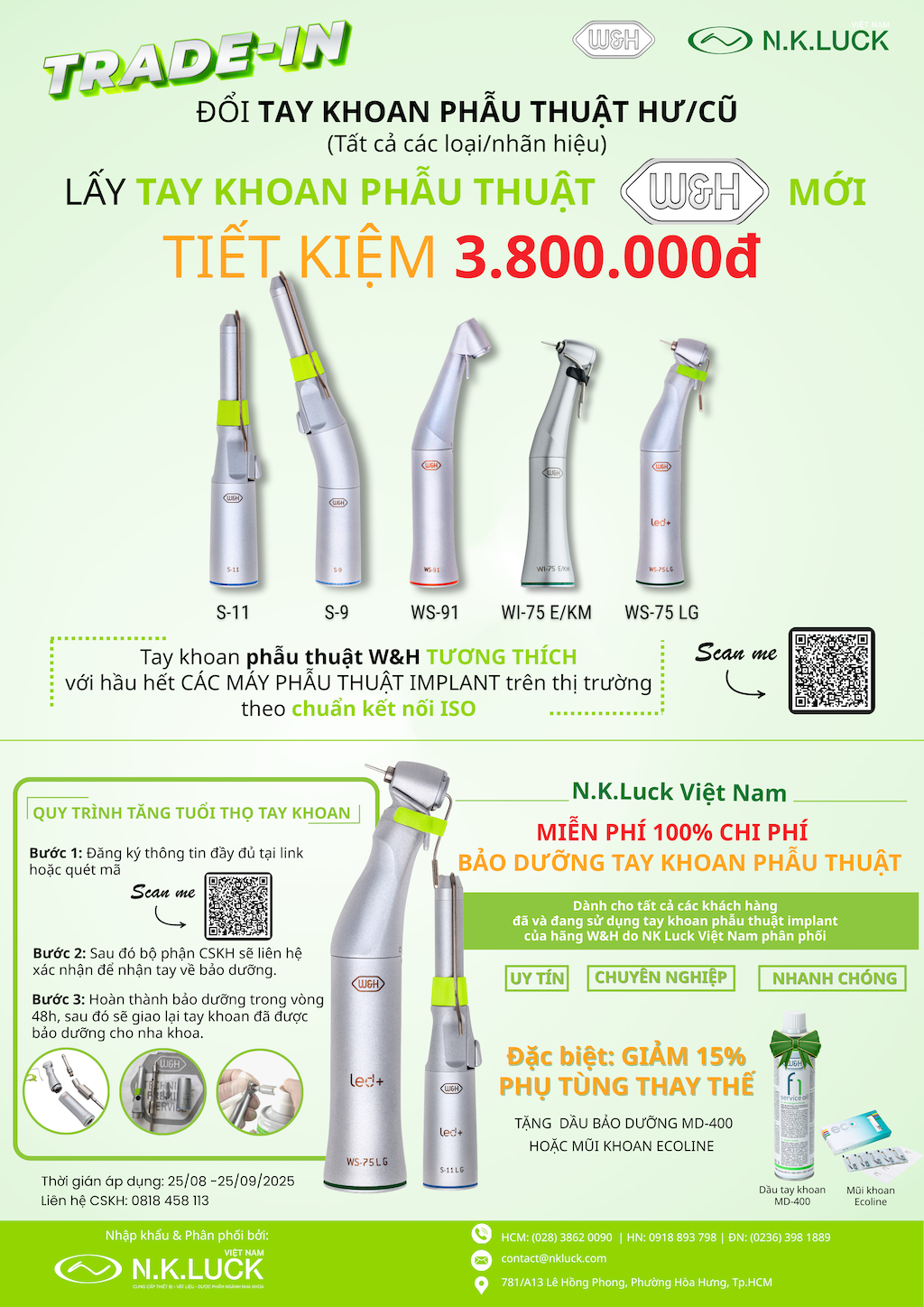 NK Luck Việt Nam khuyến mãi tháng 9 - Giảm giá sản phẩm, ưu đãi hấp dẫn