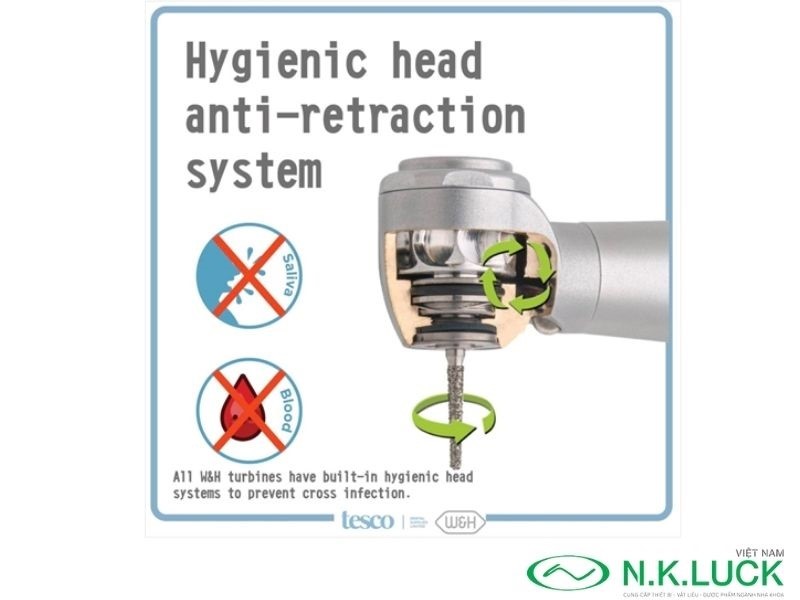 Tay khoan chống hút ngược W&H