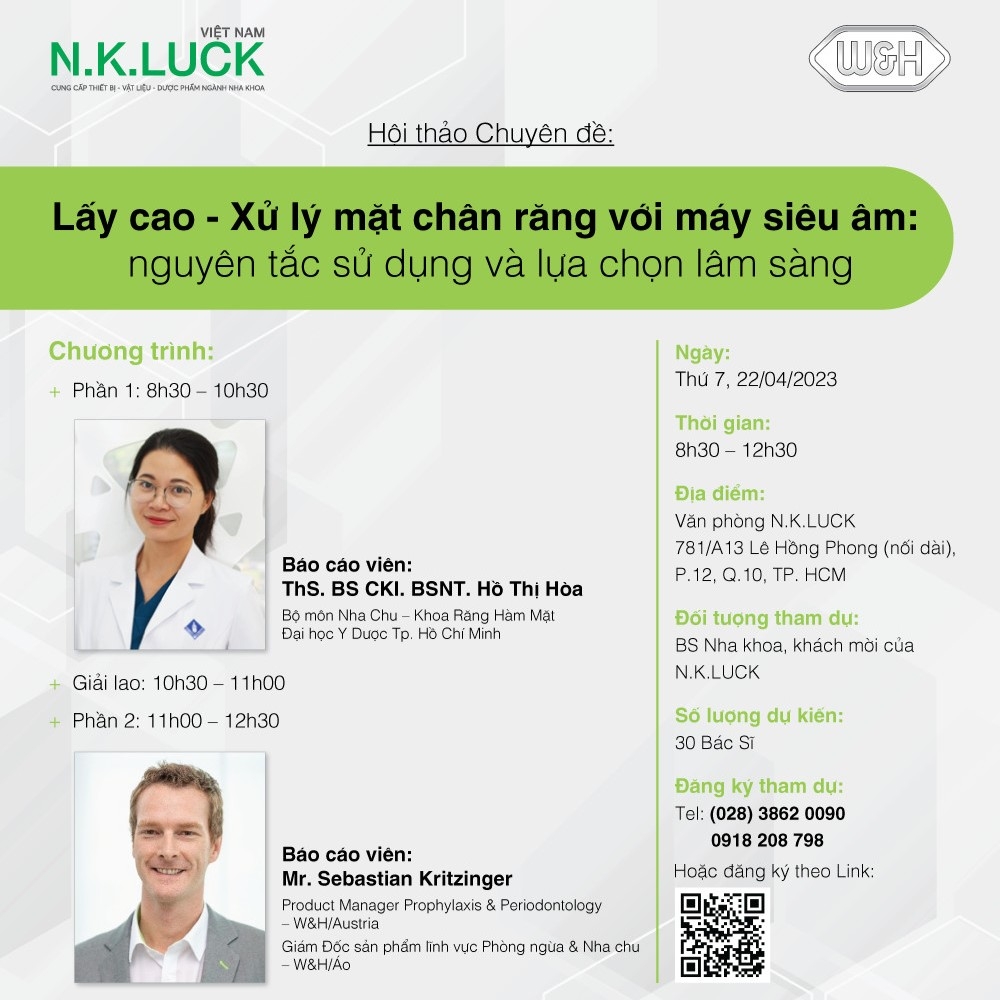Lấy cao – Xử lý mặt chân răng với máy siêu âm: nguyên tắc sử dụng và lựa chọn lâm sàng