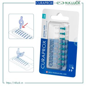 Bộ 8 đầu thay cho bàn chải kẽ răng Curaprox CPS Prime
